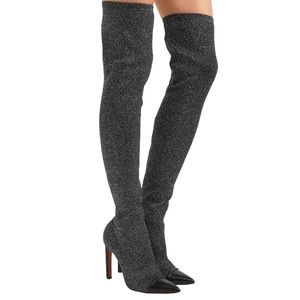 Givenchy Glitter Stretch Over The Knee Boot size 10